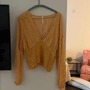 Yellow Polka Dot Blouse